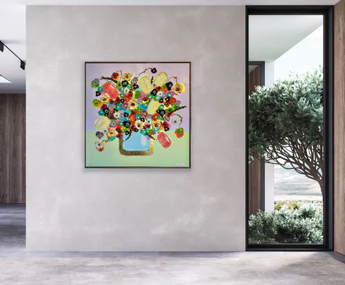 An original mixed media painting by Artist Collie Crawford available at The Little Gallery in Whangamata and Tairua